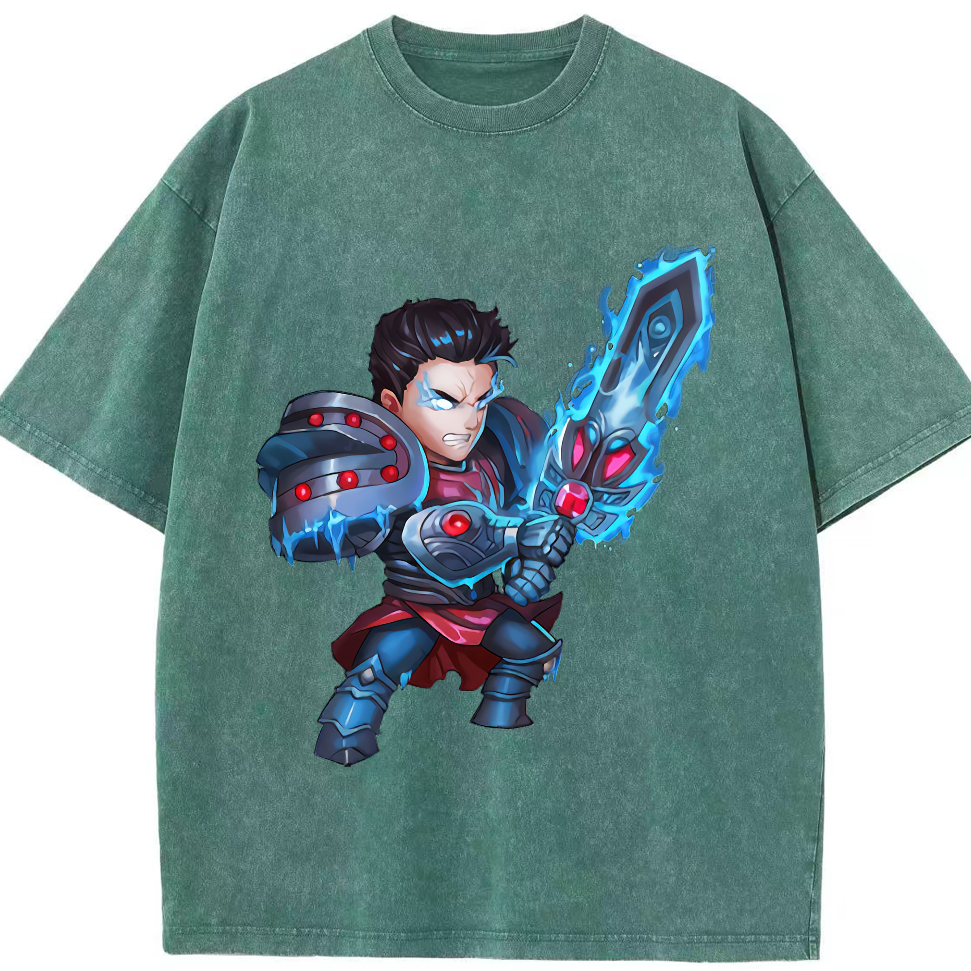 リーグ・オブ・レジェンド League of Legends LOL 綿100% ヴィンテージ風 半袖Tシャツ（フロントプリント）